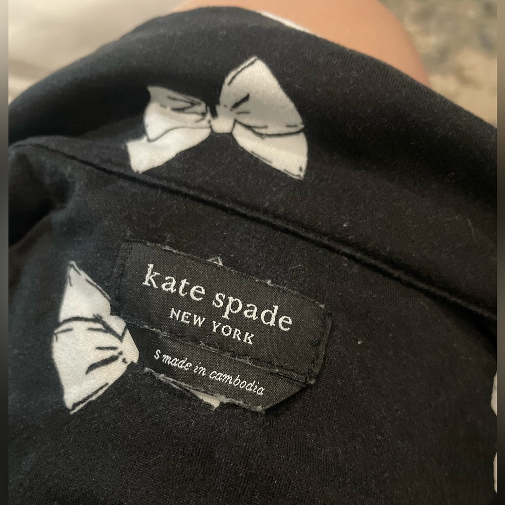kate spade Black and White Bow Pajama Set - Picture 3 of 3